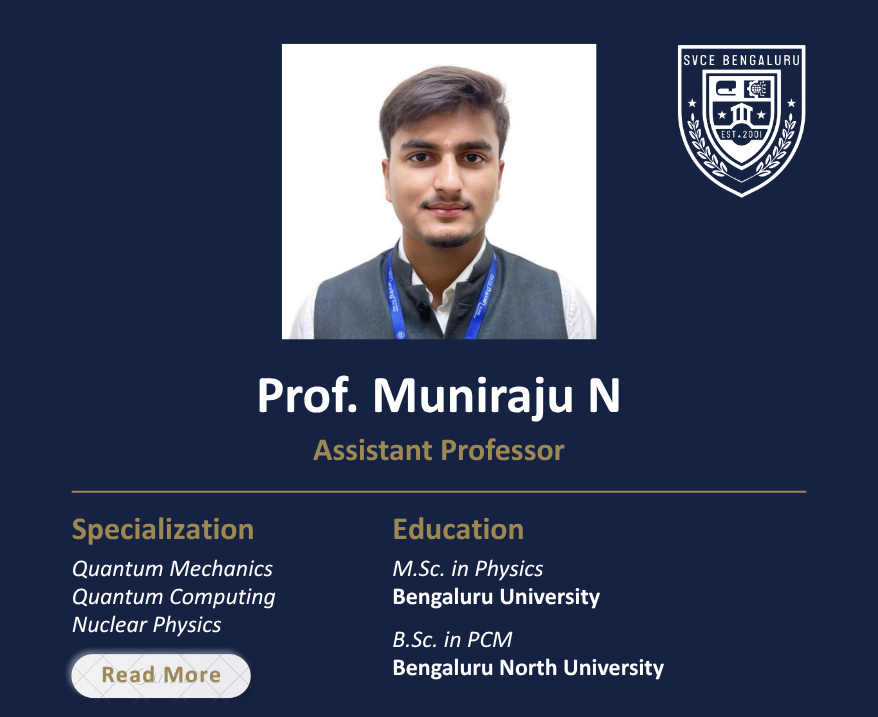Mr. Muniraju N - Assistant Professor