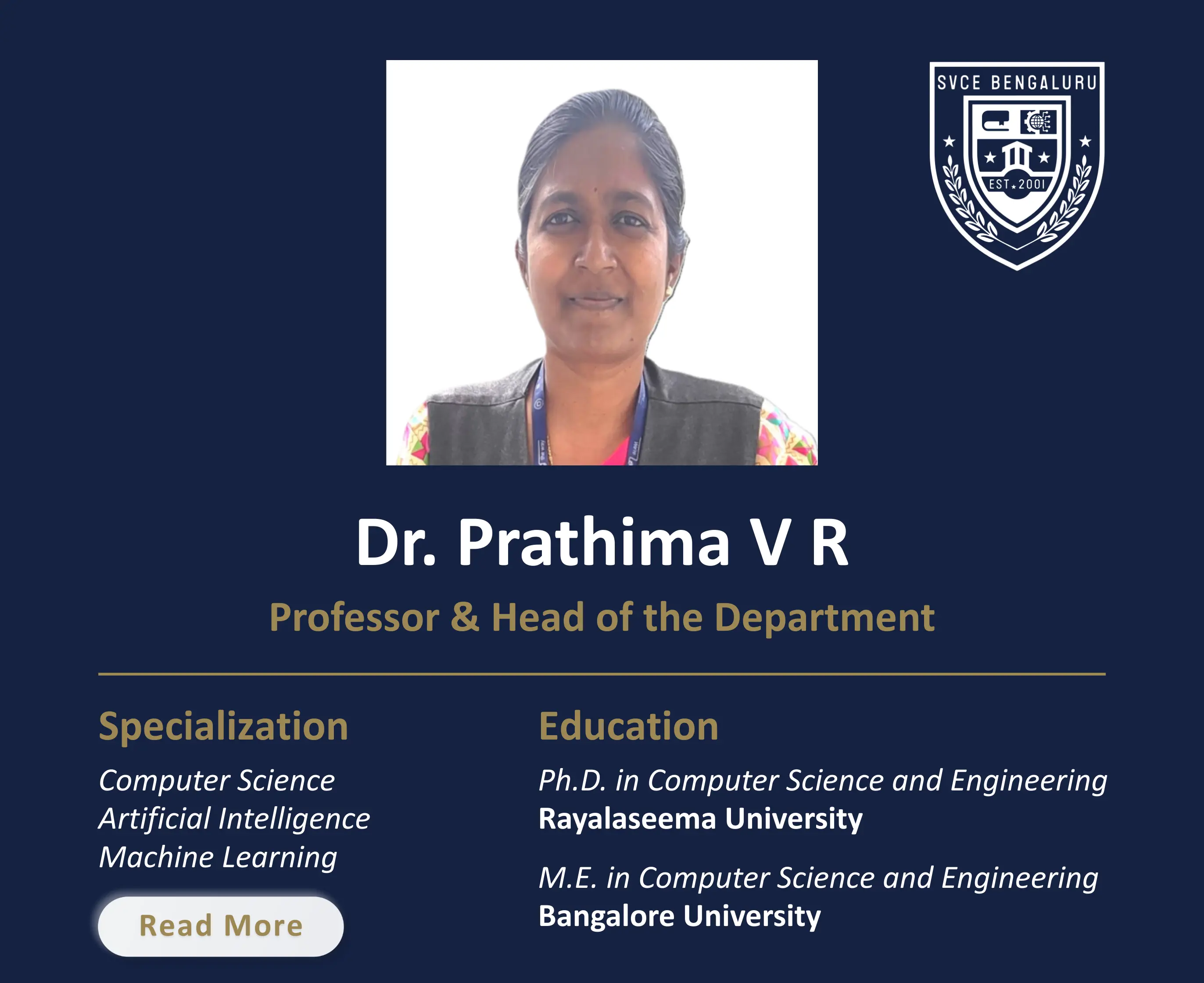 Dr Prathima V.R