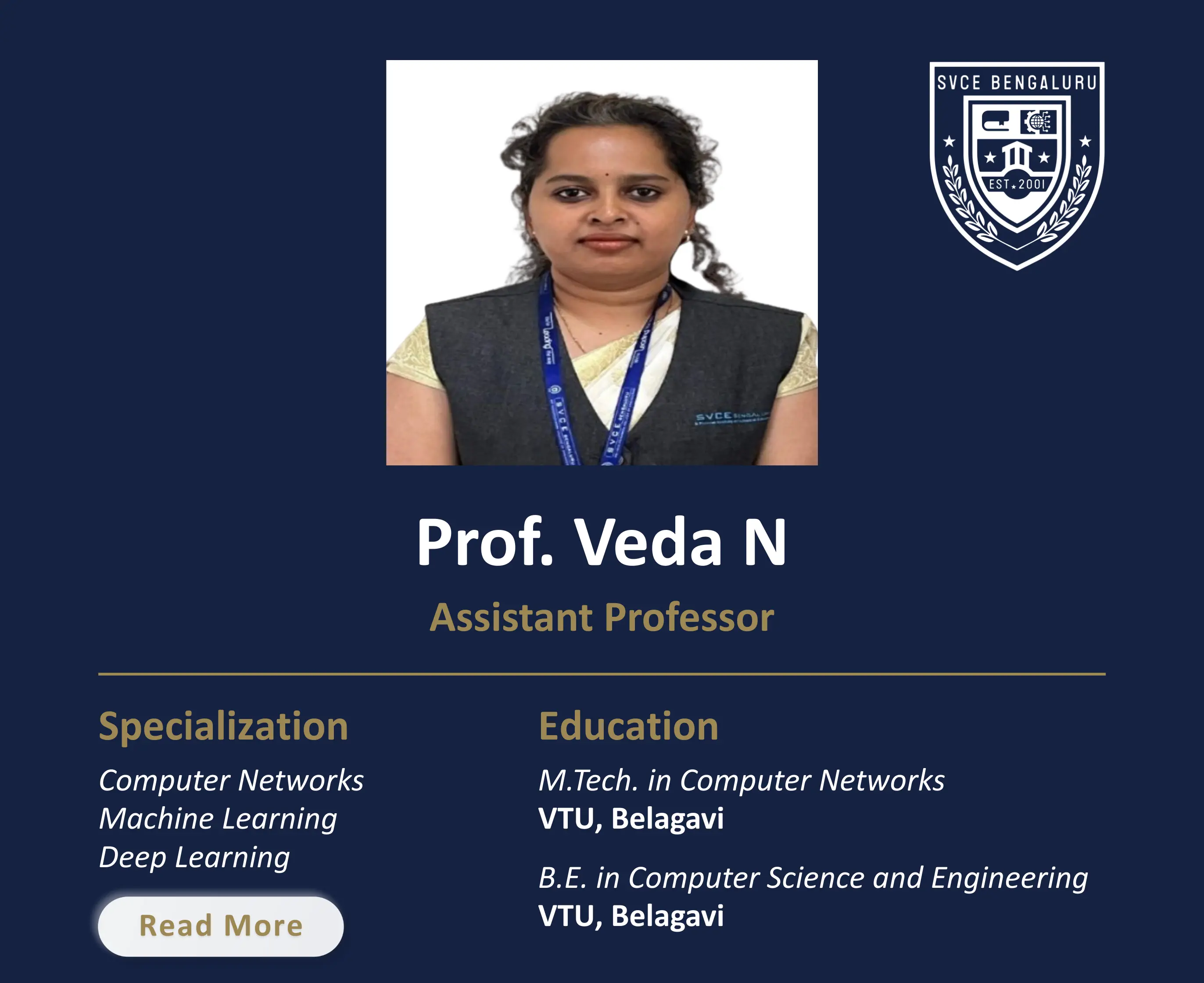Department of Computer Science & Engineering | SVCE Bengaluru