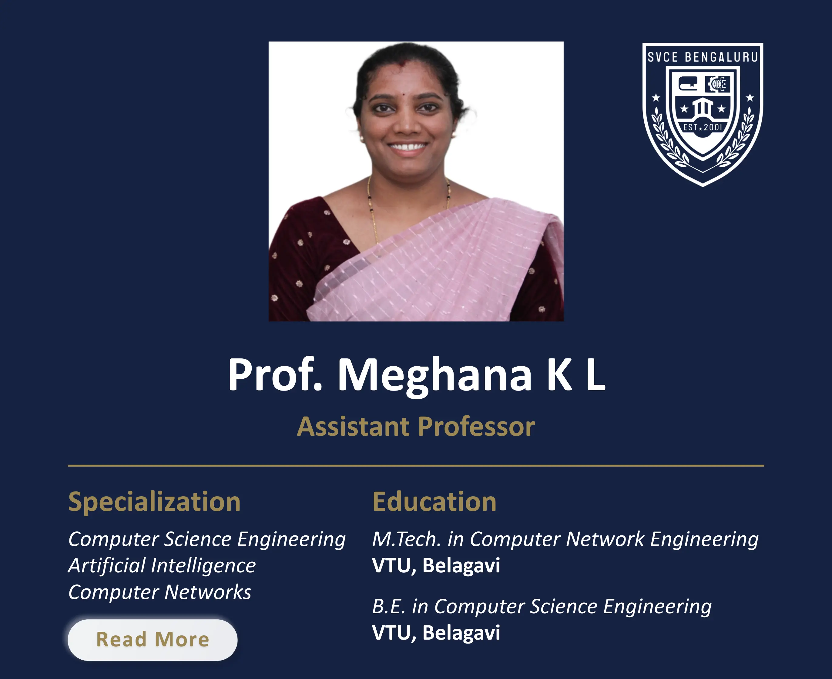 Mrs. ANBULAKSHMI S - Assistant Professor