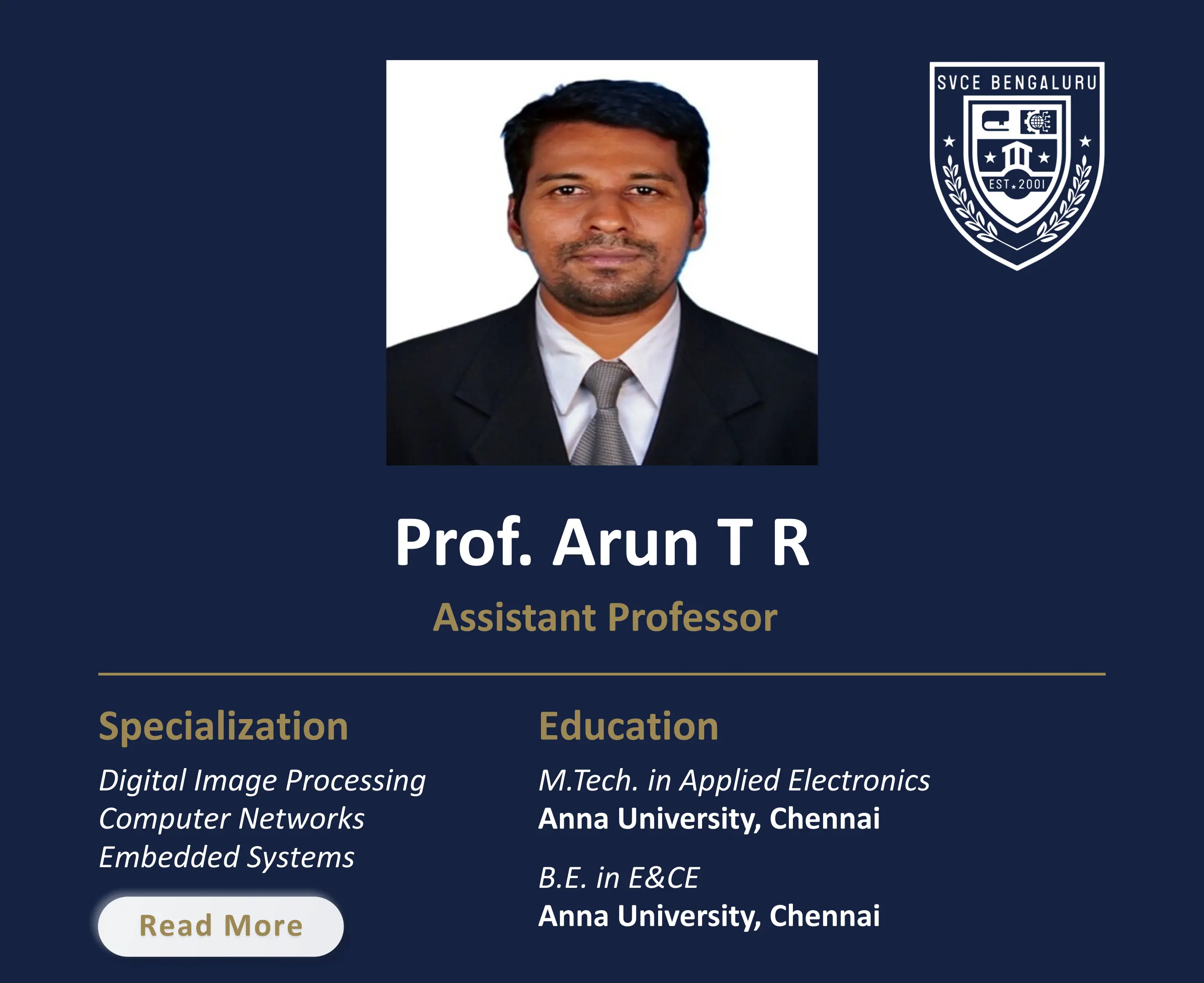 Mr. Arun T R